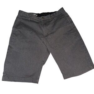 Volcom Gray Flat Front Shorts size 28